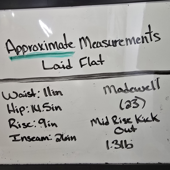 Madewell Mid-Rise Kick Out Jeans Washed Charcoal Gray Denim Mid Rise Cropped 23 - Picture 2 of 12